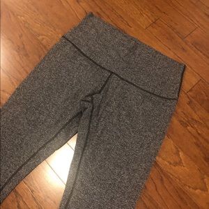 Lululemon Wunder Under Leggings Chevron Grey